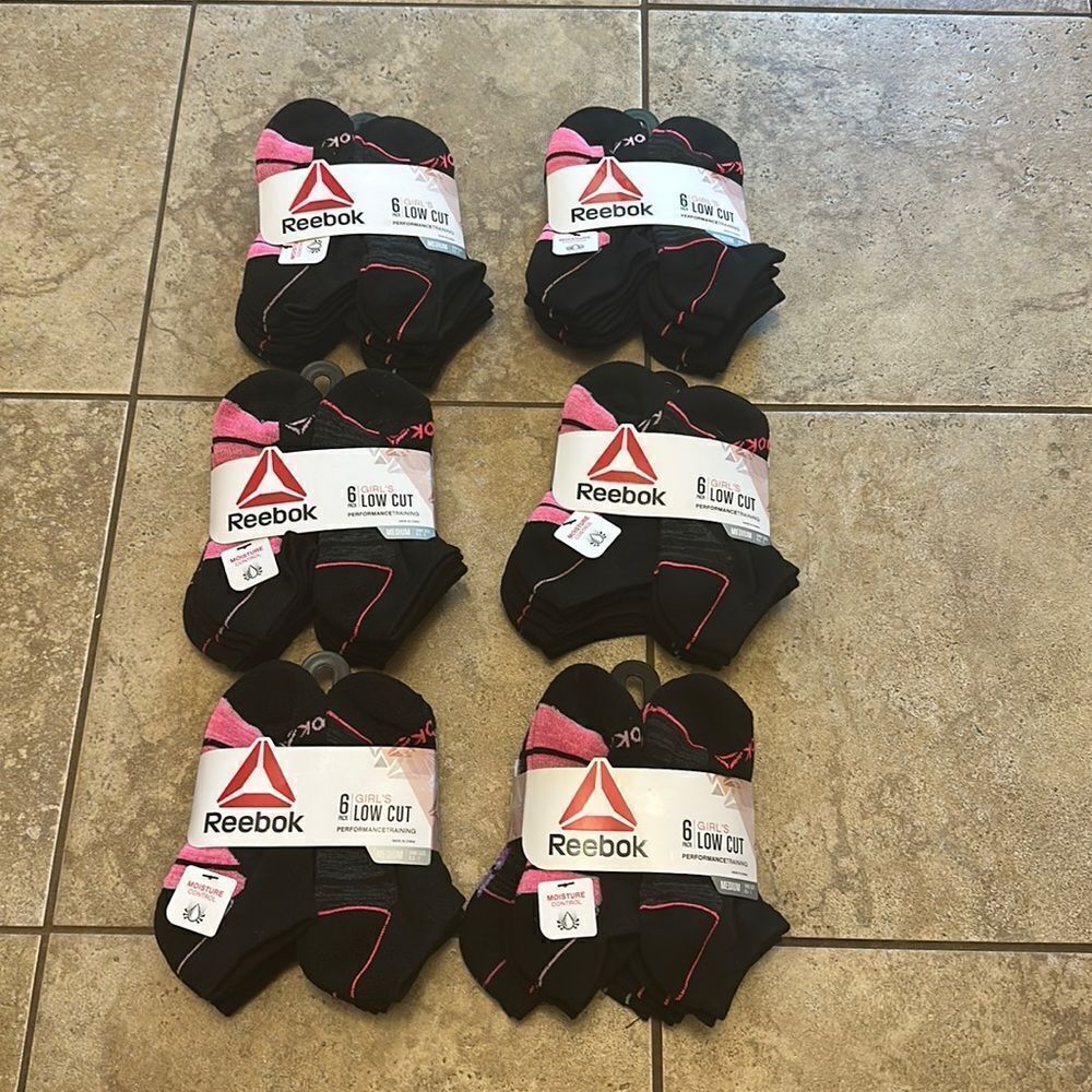Reebok Socks - Girls shoe size 8.5-2
